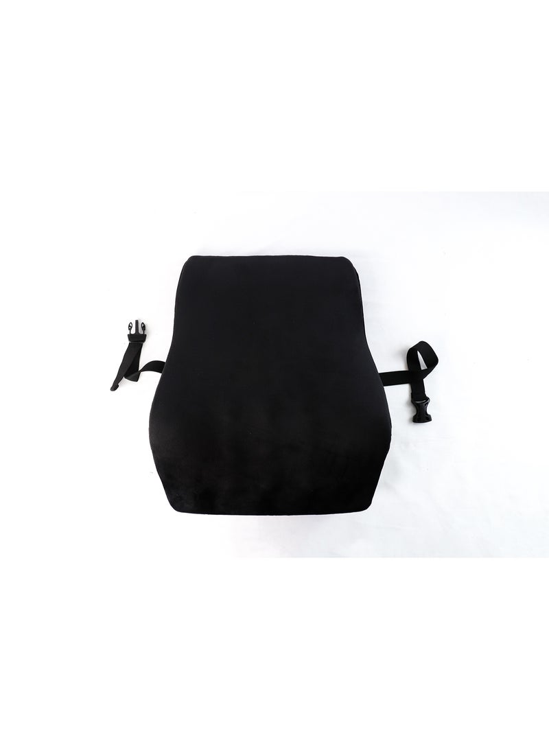 Max Comfort orthopedic memory foam backrest to reduce lower back pain and maintain comfort while sitting for long periods. - Image 1